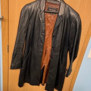 Wilson Leather Long Blazer Jacket